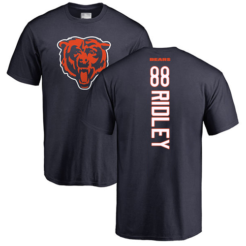 Chicago Bears Men Navy Blue Riley Ridley Backer NFL Football #88 T Shirt->nfl t-shirts->Sports Accessory